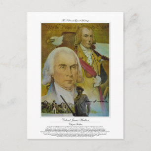 Colonel James Madison Citizen Soldier Postcard