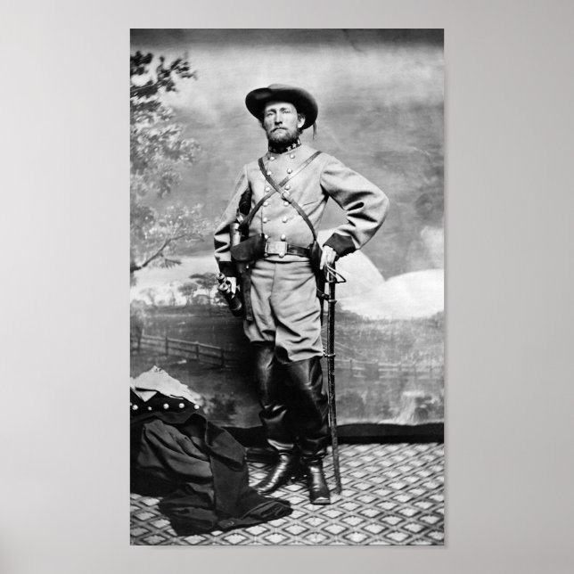 Colonel John Mosby - Civil War Portrait Poster (Front)