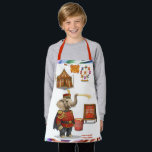 Colonel Klinger, custard slinger Apron<br><div class="desc">A long-standing favourite of the Dingaling Brothers Circus, Colonel Klinger is not merely an act, he is an event. Clad in his resplendent uniform and armed with a prodigious trunk, the Colonel presides over what devoted regulars proudly call "The Great Custard Spectacle." Whenever the circus returns to town, seasoned attendees...</div>