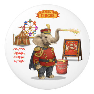 Colonel Klinger, custard slinger Ceramic Knob