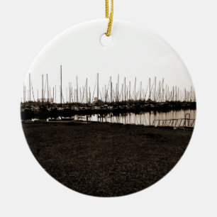 Colonel Sam Smith Park Marina Ceramic Ornament