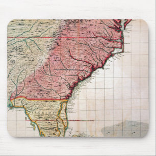 COLONIAL AMERICA MAP, 1733 MOUSE PAD