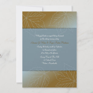 Colonial Breeze Custom Autumn Wedding Invitations