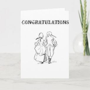 Colonial Couple Card