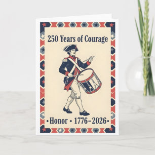  Colonial Drummer USA Courage Honour Legacy Card