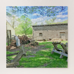 Colonial Historic Scene Jigsaw Puzzle