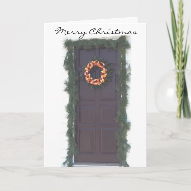 Colonial Holiday Greeting Card (Front)