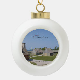 Colonial Michilimackinac ball ornament