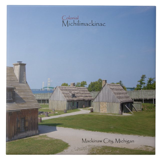 Colonial Michilimackinac tile (Front)