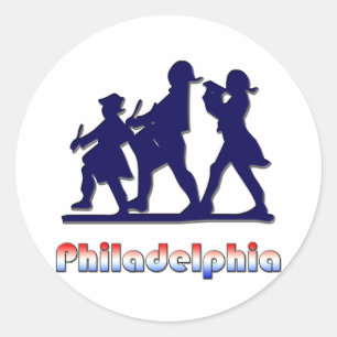 Colonial Philadelphia Classic Round Sticker