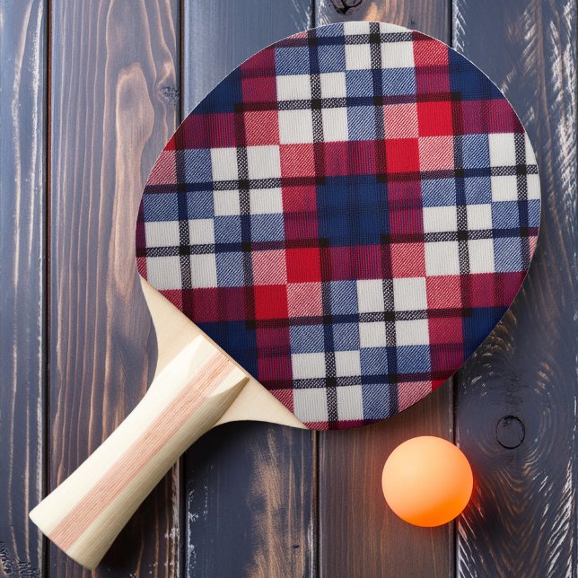 Colonial Plaid Ping Pong Paddle (Creator Uploaded)