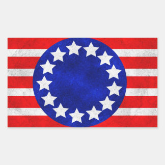 Colonial Stars and Stripes Stickers