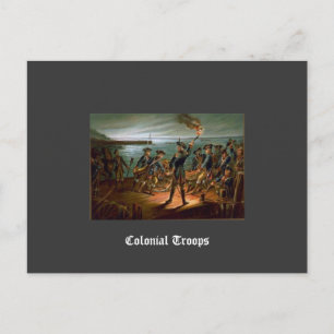 Colonial Troops Postcard
