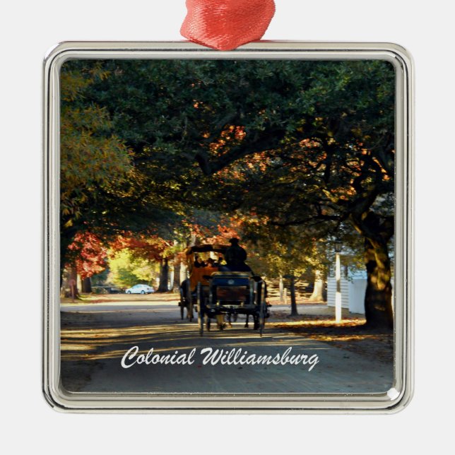 Colonial Williamsburg Metal Ornament (Front)