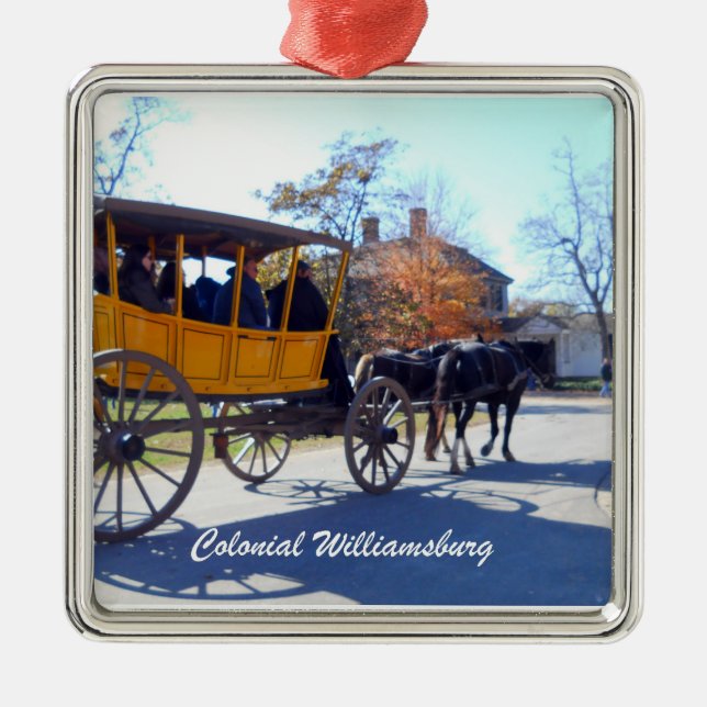 Colonial Williamsburg Metal Tree Decoration (Front)