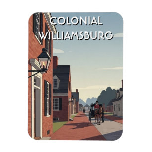 Colonial Williamsburg Virginia Souvenir Magnet