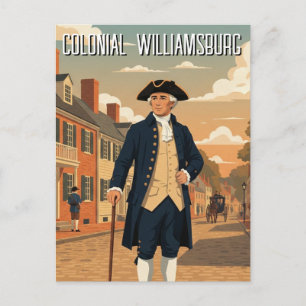 Colonial Williamsburg Virginia Travel Postcard