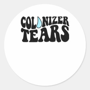Coloniser Tears Bubble Font Sticker And Merch Stic