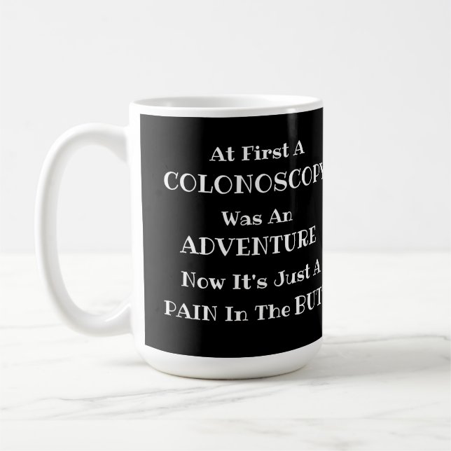 Colonoscopy Adventure Coffee Mug (Left)