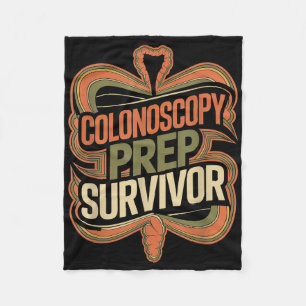 Colonoscopy Prep Survivor Colon Health Therapy -  Fleece Blanket