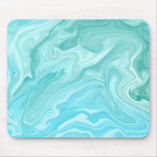 Coloprful Blue Abstract Mouse Pad