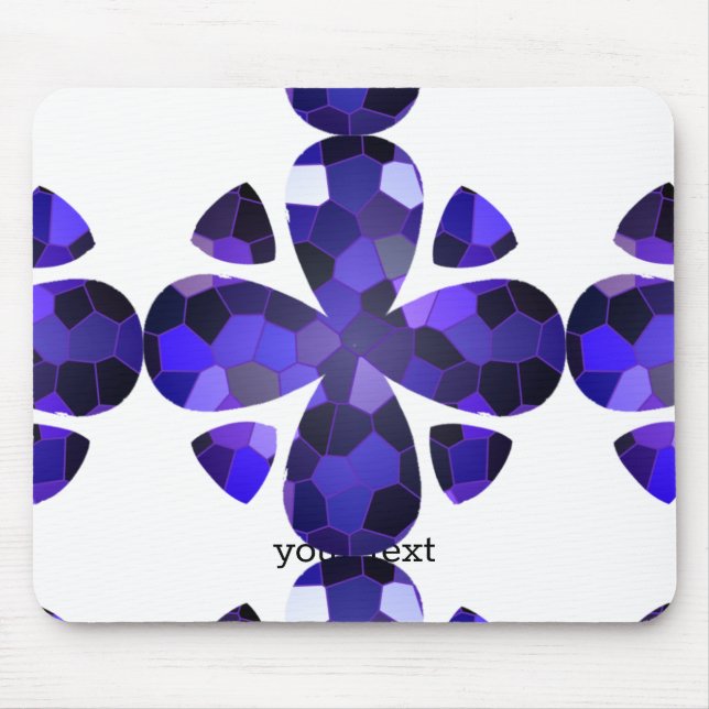 Color Art, Blue Mouse Pad (Front)