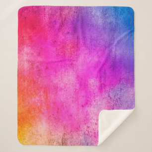 Color background. Grunge red blue and yellow paint Sherpa Blanket