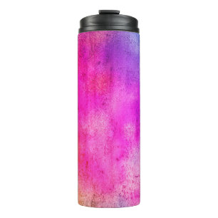 Color background. Grunge red blue and yellow paint Thermal Tumbler