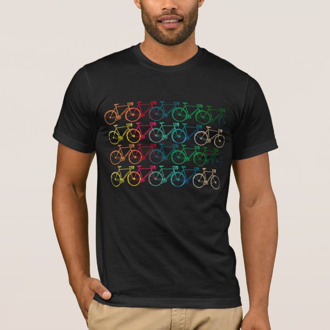 Color Bikes in line T-Shirt (Front)