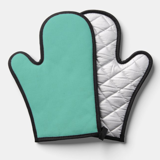COLOR BISCAY GREEN OVEN MITT (Front/Back)