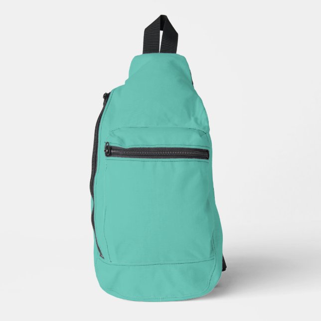 COLOR BISCAY GREEN SLING BAG (Front)