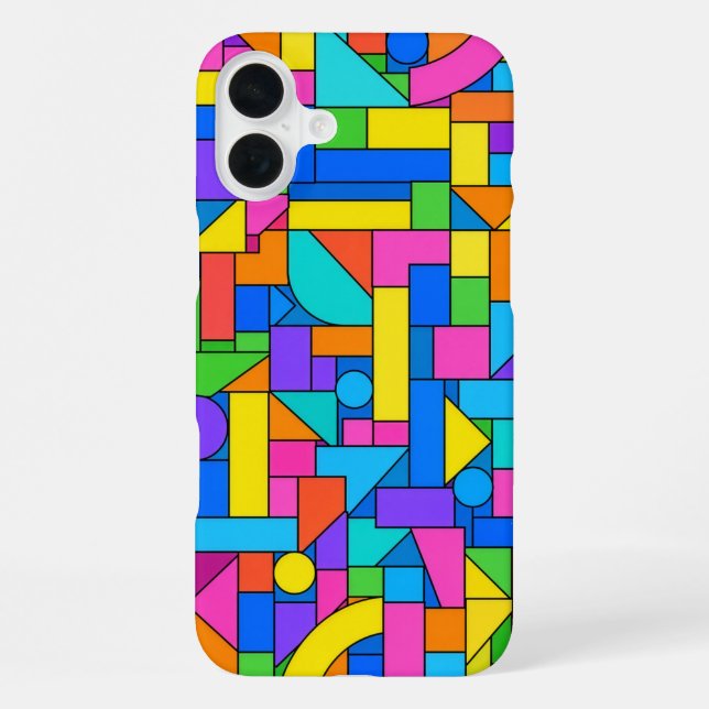Color Block Disorder iPhone Case (Back)