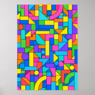Color Block Disorder Poster