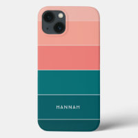 Color Block Name Green Salmon Pink Stripes