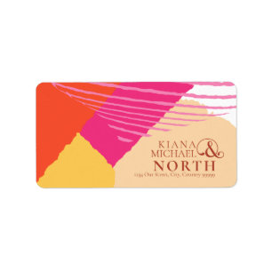 Color Block Wedding Summer ID740 Label