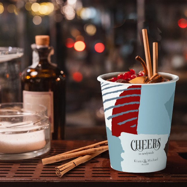 Color Block Wedding Winter ID740 Paper Cups (Creator Uploaded)