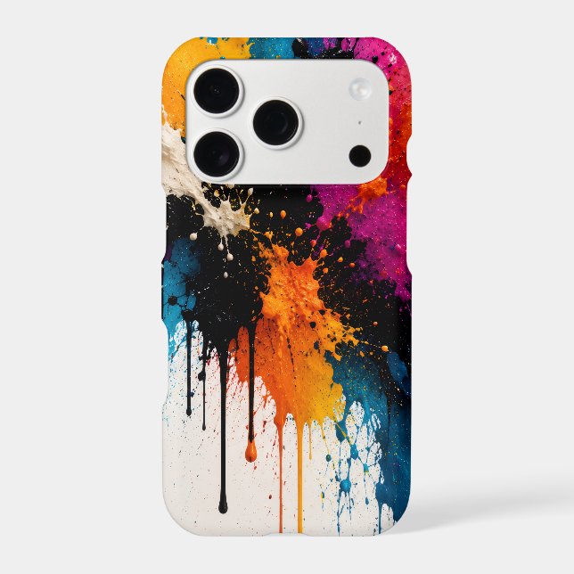 Color Burst Paint Splash Phone Case iphone 17 pro (Back)