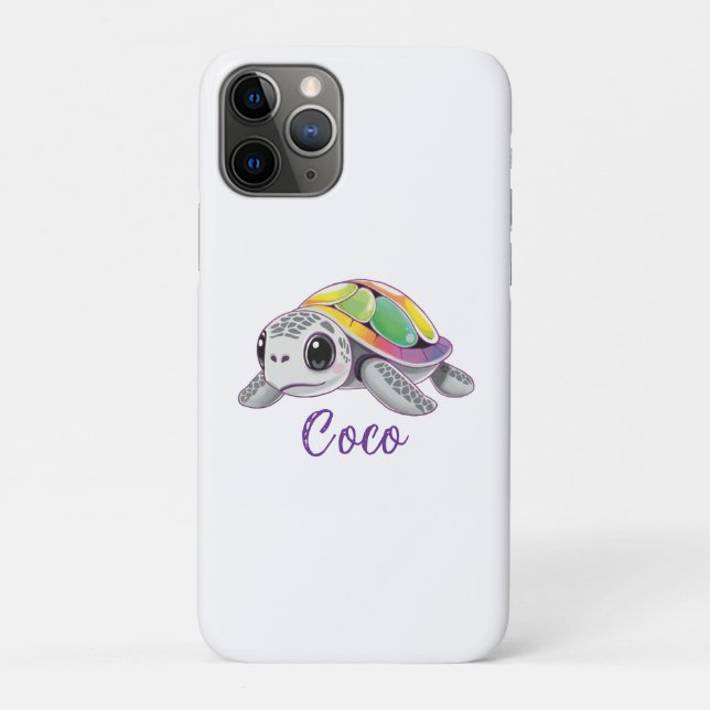 Color Burst Sea Turtle Case-Mate iPhone Case (Back)