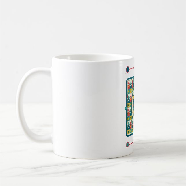 Color Con Historia Abstract Art  Coffee Mug (Left)