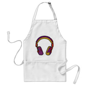 color dj headphone standard apron