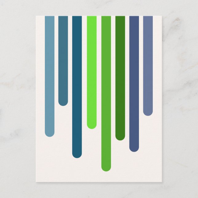 Color Drips (Spring) Postcard (Front)