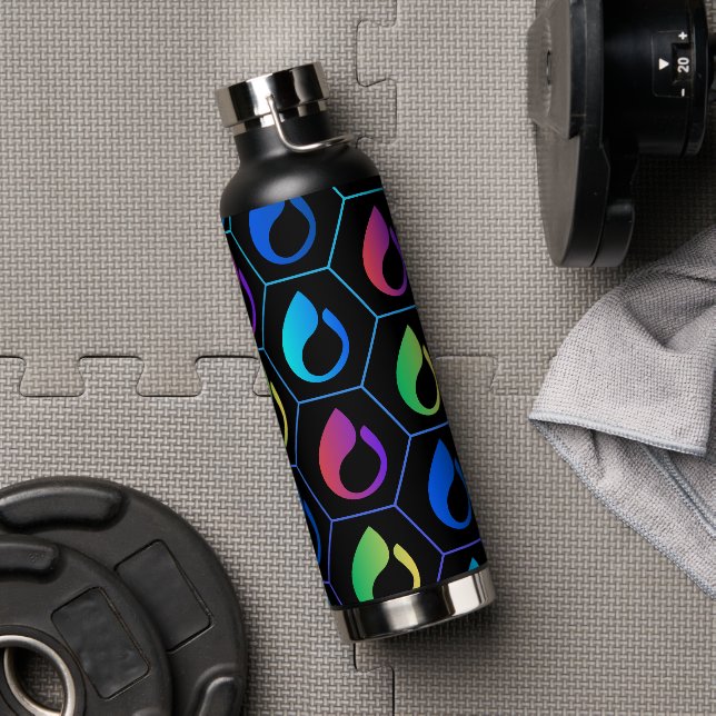 Color Drops Water Bottle (Gym (Rotated))