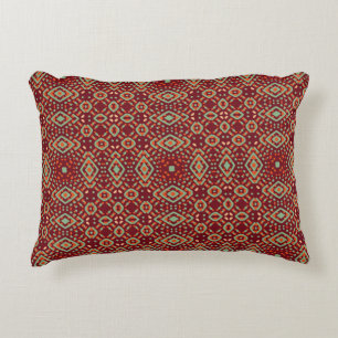 Color Engraving pattern. Vintage illustrationabstr Decorative Cushion