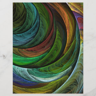 Color Glory Modern Abstract Art Pattern Elegant Flyer