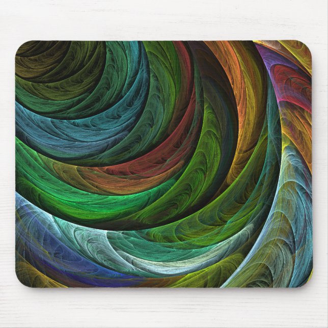 Color Glory Modern Abstract Art Pattern Elegant Mouse Pad (Front)