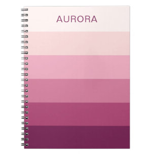 Color Gradient Back to School - Custom Name  Notebook