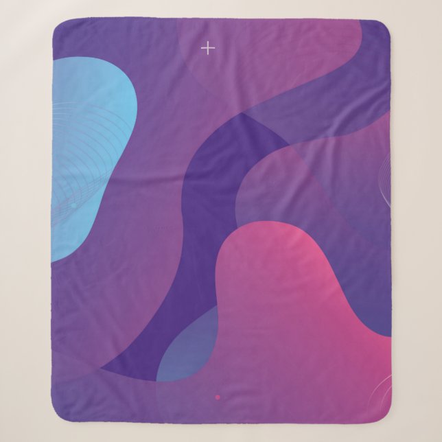 Color gradient background design. Abstract geometr Sherpa Blanket (Front)