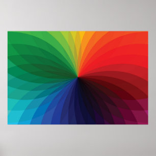 Color Gradient Wheel Poster