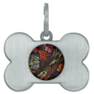Color Harmony Abstract Art Pet Tag