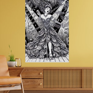 COLOR IT YOURSELF! Adult Coloring Book Poster